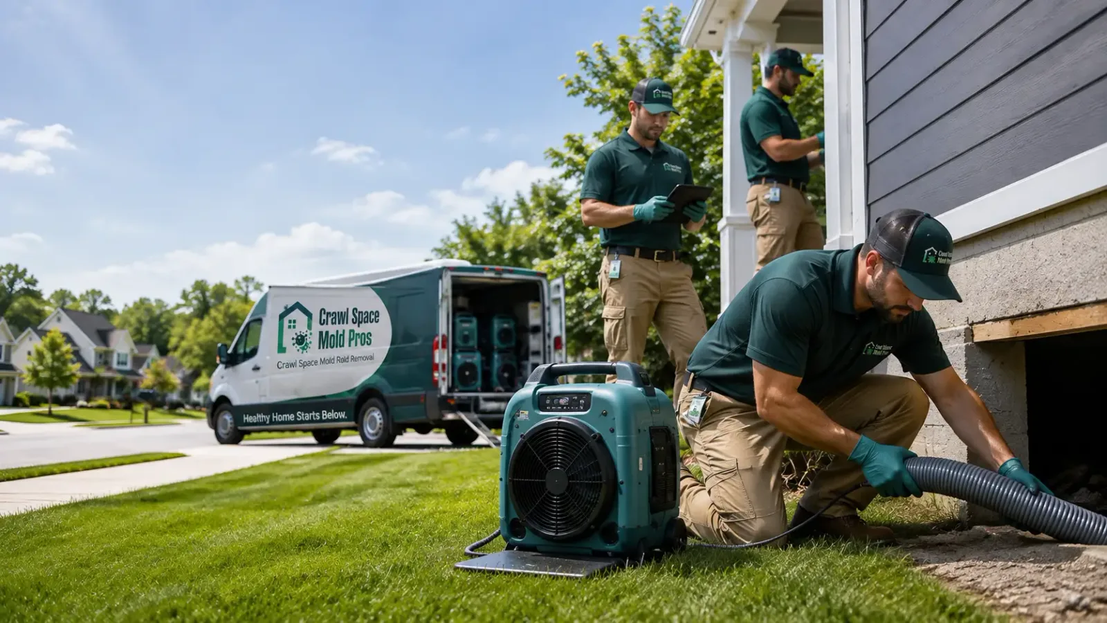 Crawl Space Mold Removal in Westport, CA